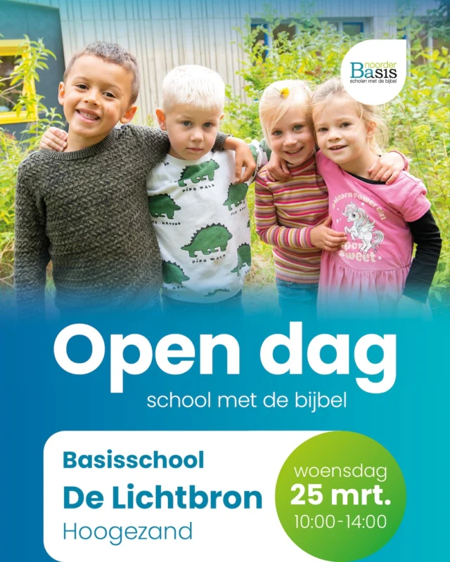 Welkom op de Lichtbron!#scholenmetdebijbel #noorderbasis #hoogezand #opendag